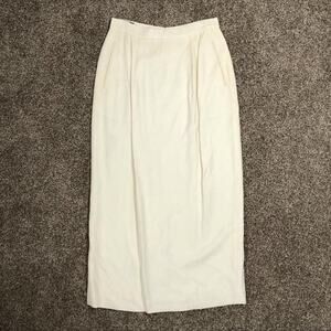 Vintage Corbin Collection Size 6 Cream Maxi Skirt (Modern Small) See Description
